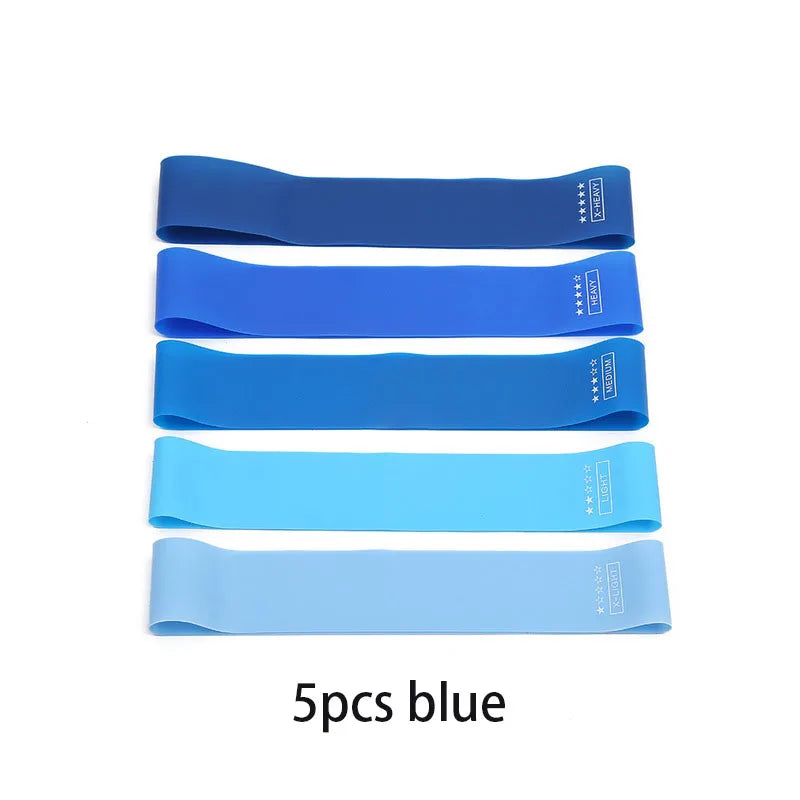 Set de 5 bandas elásticas de TPE para entrenamiento