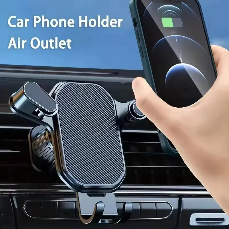 Soporte de celular para auto con ajuste por gravedad