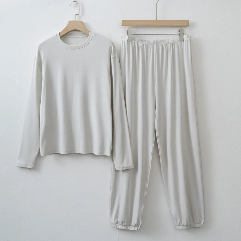 Conjunto de mujer de manga larga y pantalón holgado