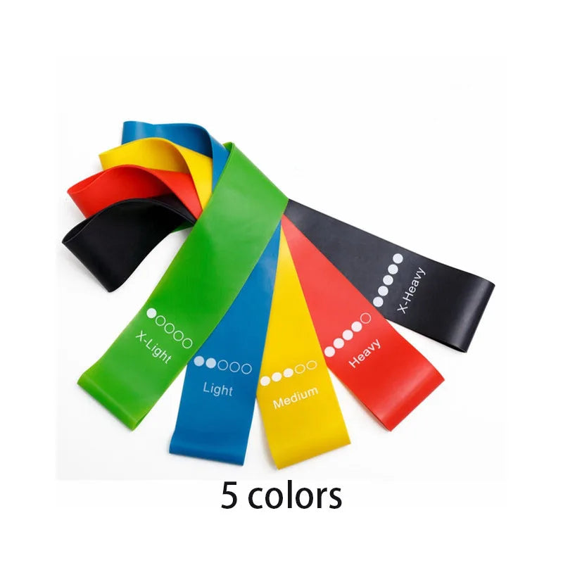 Set de 5 bandas elásticas de TPE para entrenamiento