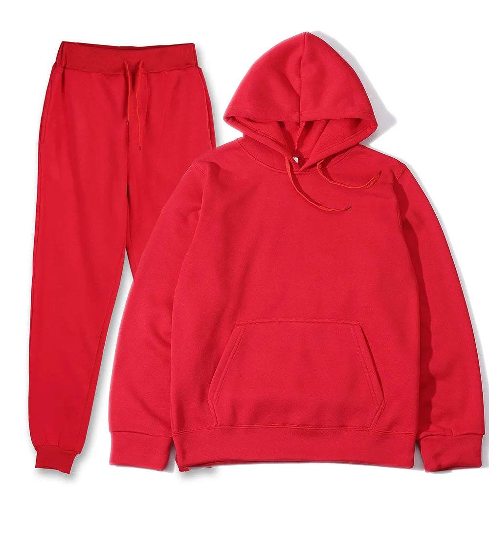 Conjunto de hombre con buzo con capucha y pantalón deportivo