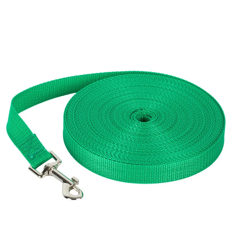 Correa de nylon para perro en largos de 1,2 a 30 metros
