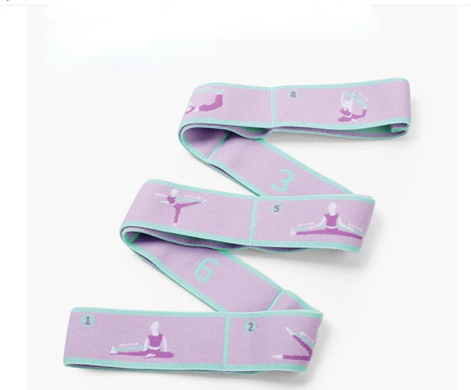 Cinta elástica con lazos para estiramiento y yoga