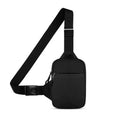 Bandolera compacta de nylon con cierre de 20 × 14 cm