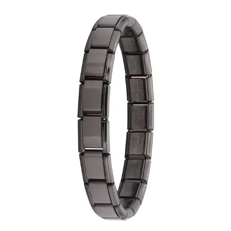 Pulsera unisex de acero inoxidable de estilo modular