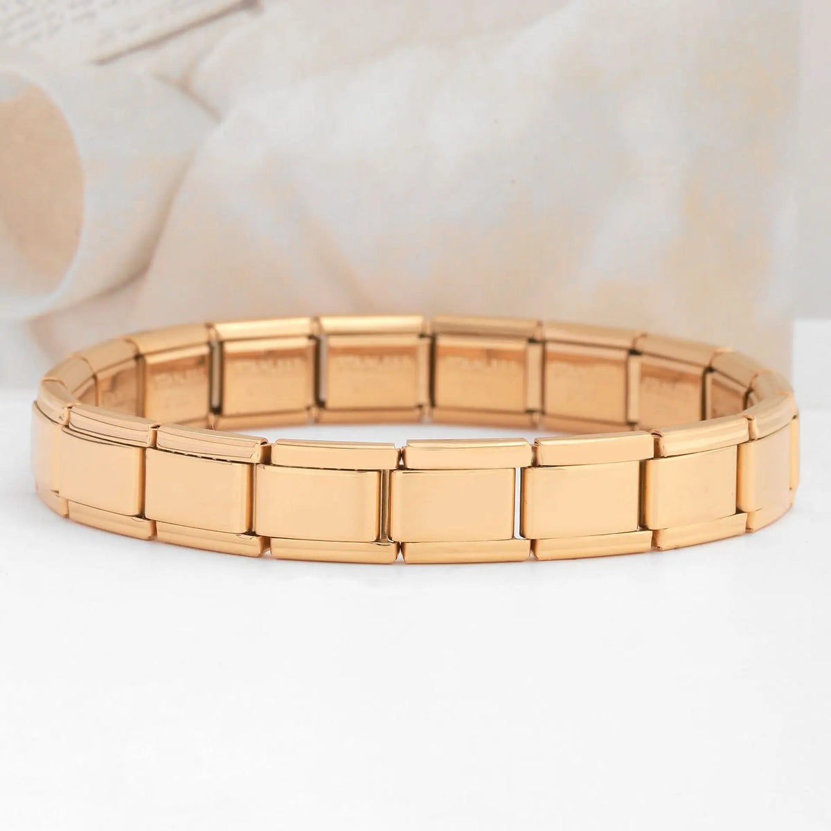 Pulsera unisex de acero inoxidable de estilo modular