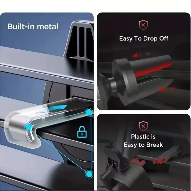 Soporte de celular para auto con ajuste por gravedad