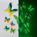 Set de 12 mariposas decorativas de papel con efecto 3D