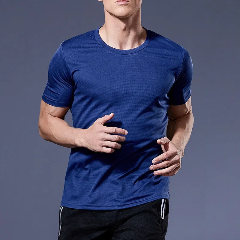 Remera deportiva de hombre de manga corta para entrenamiento