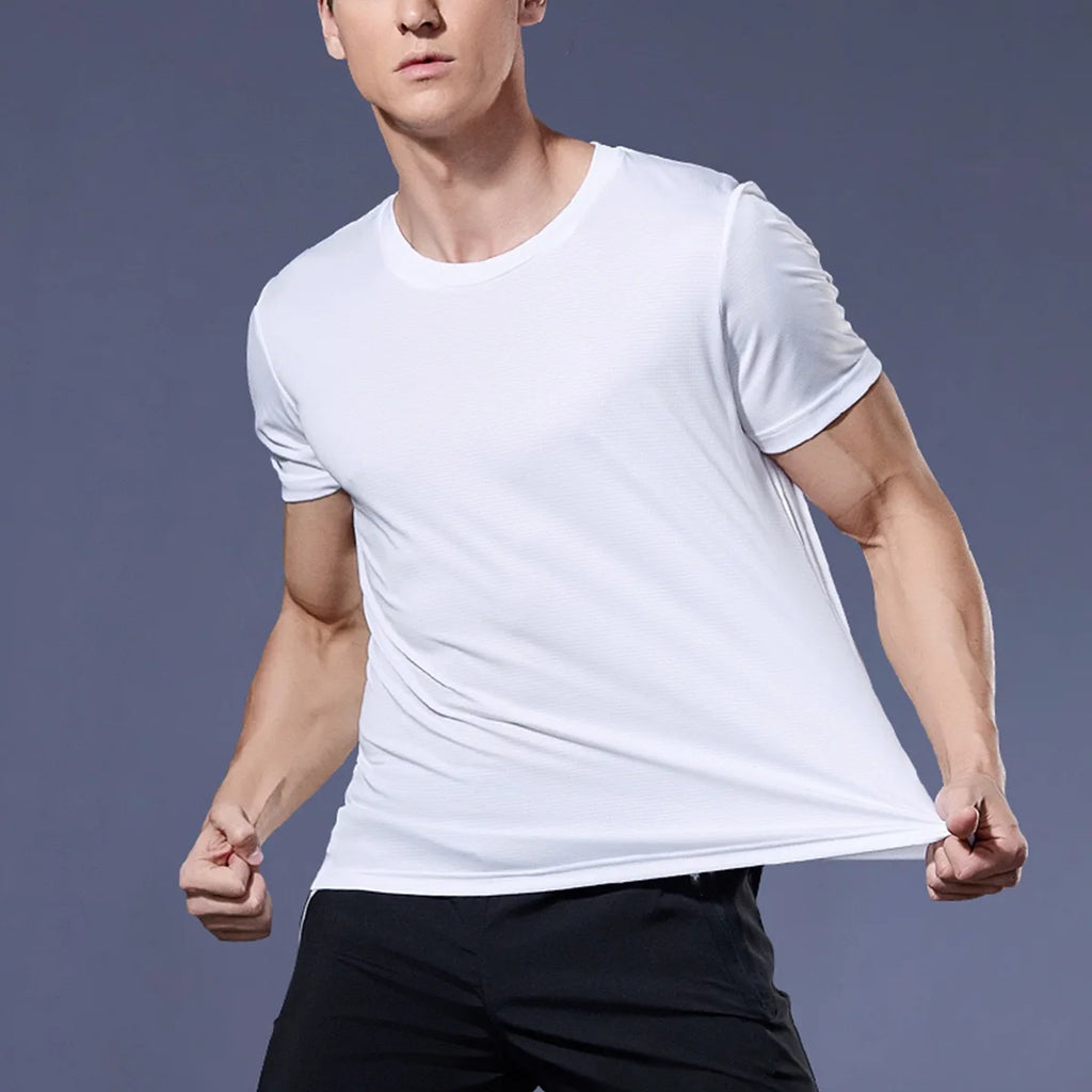 Remera deportiva de hombre de manga corta para entrenamiento