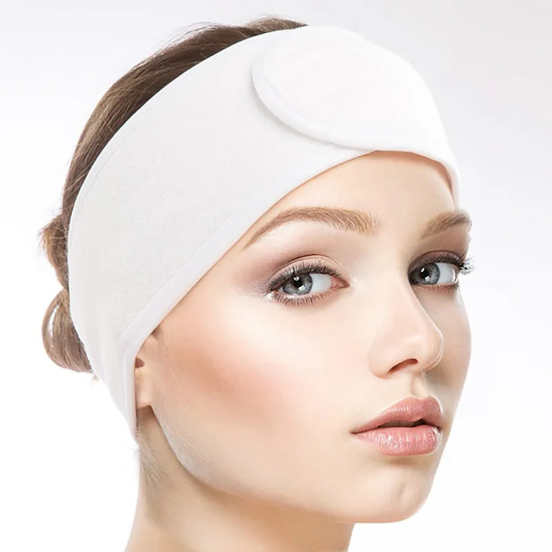 Pack de 3 vinchas ajustables para limpieza facial y maquillaje