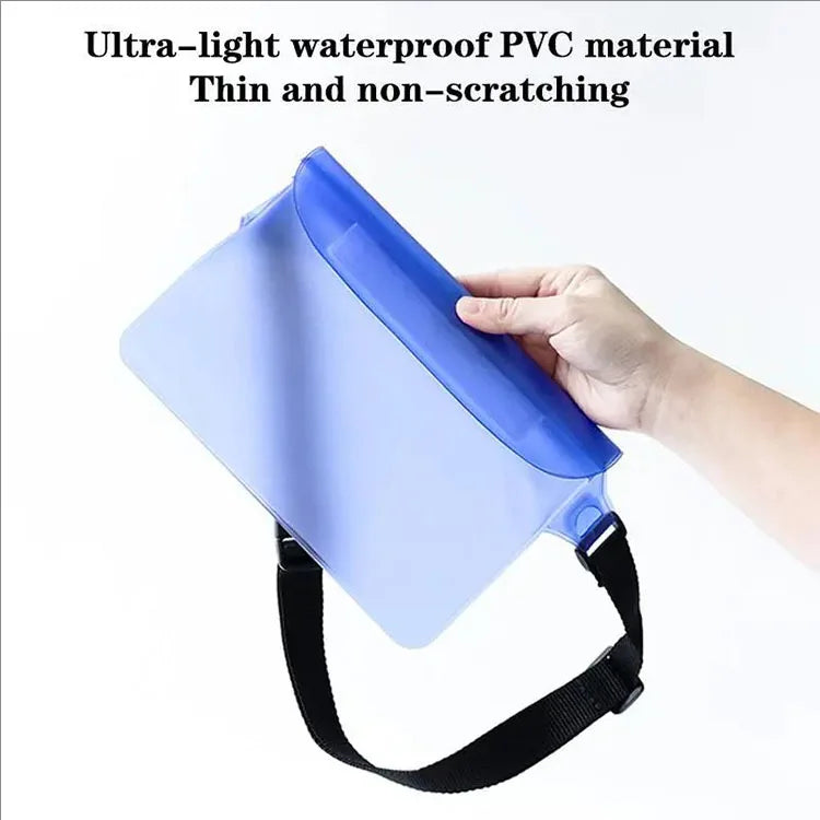 Riñonera transparente de PVC con doble cierre de seguridad