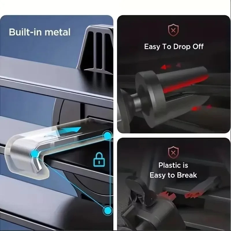 Soporte de celular para auto con ajuste por gravedad