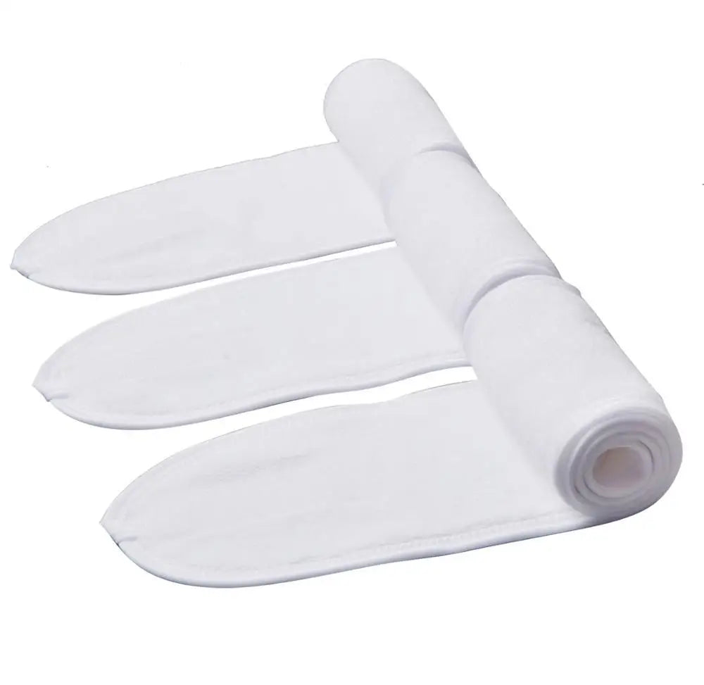 Pack de 3 vinchas ajustables para limpieza facial y maquillaje