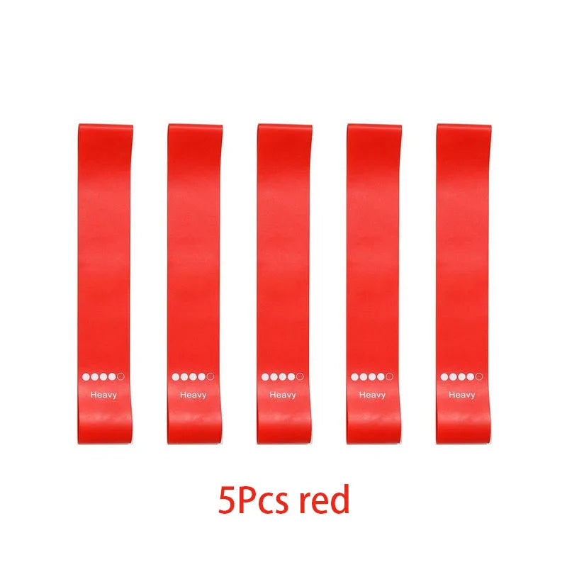 Set de 5 bandas elásticas de TPE para entrenamiento