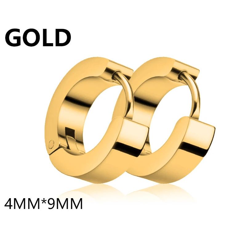 Aros redondos de acero para uso unisex