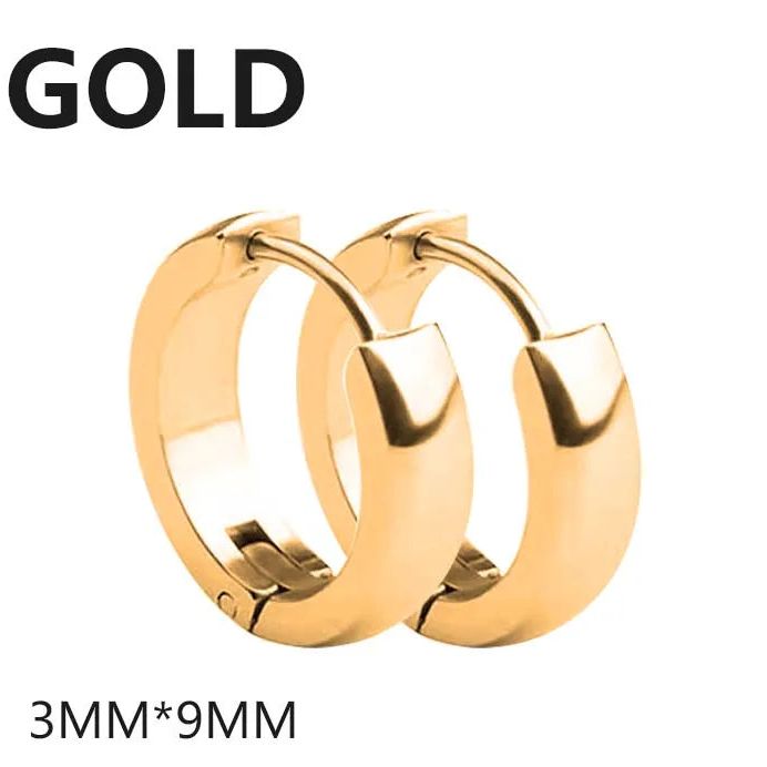 Aros redondos de acero para uso unisex