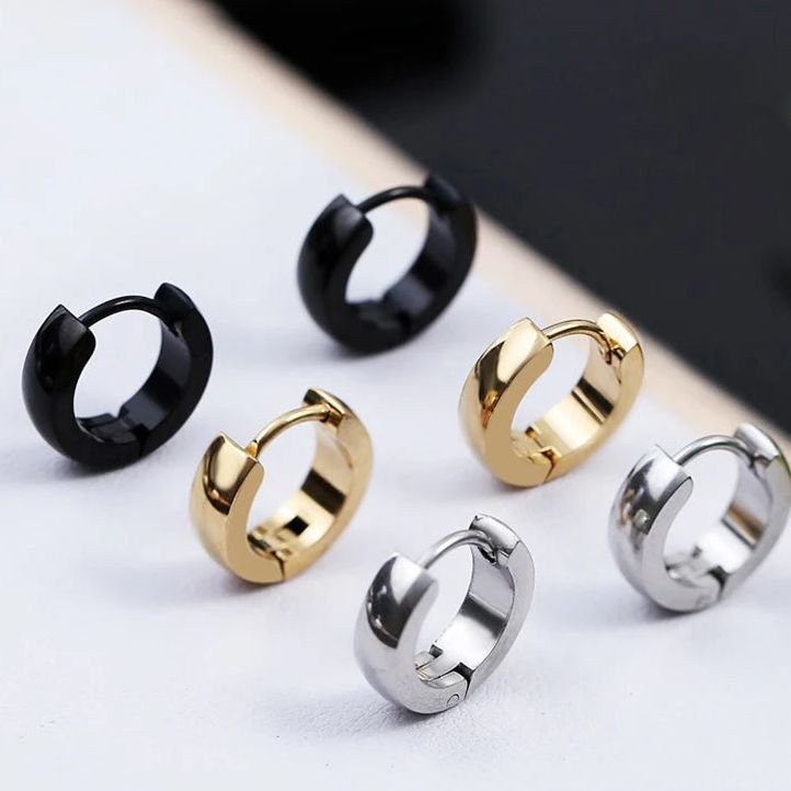 Aros redondos de acero para uso unisex