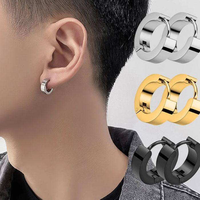 Aros redondos de acero para uso unisex