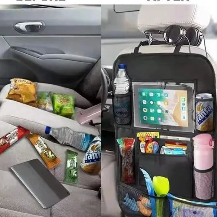 Bolsillos para auto con ventana para tablet