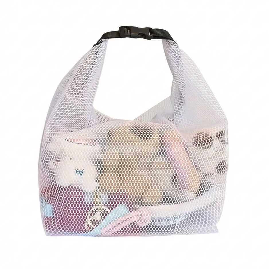 Bolso de tocador con panel transparente