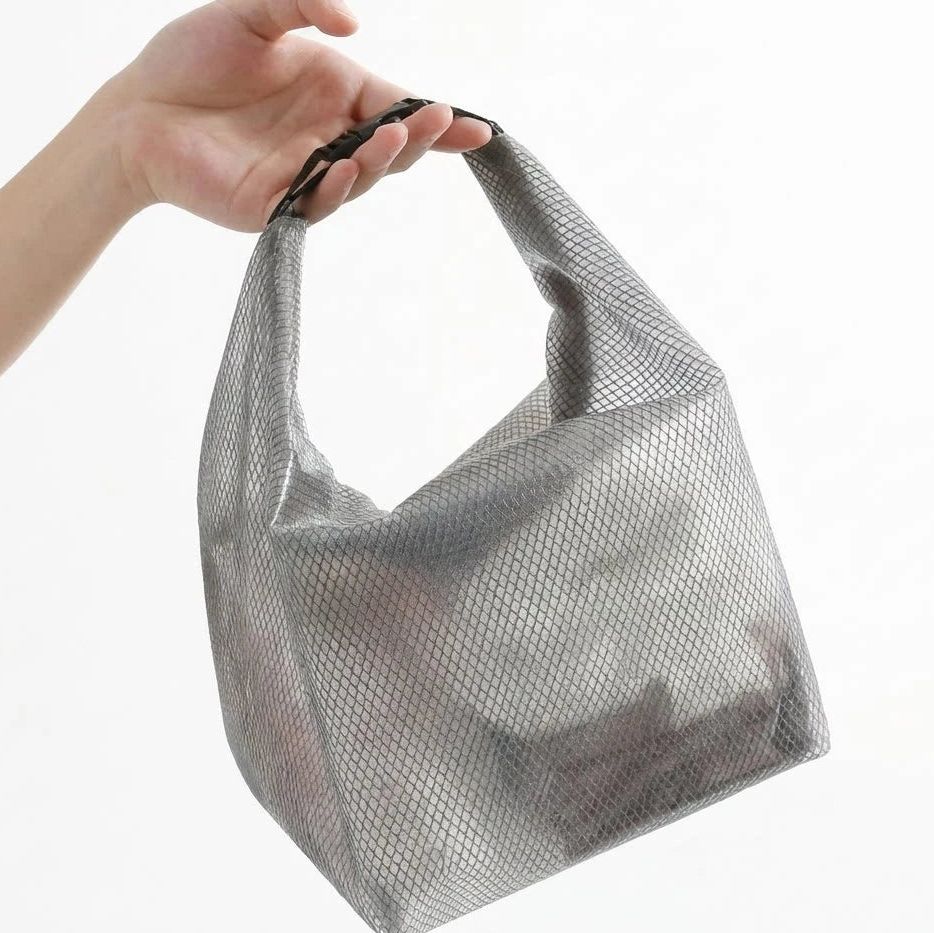 Bolso de tocador con panel transparente
