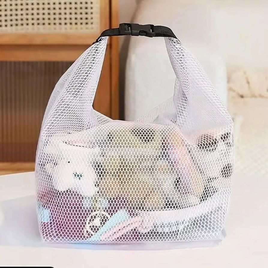 Bolso de tocador con panel transparente