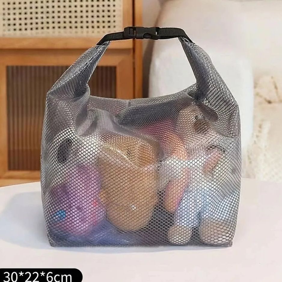 Bolso de tocador con panel transparente