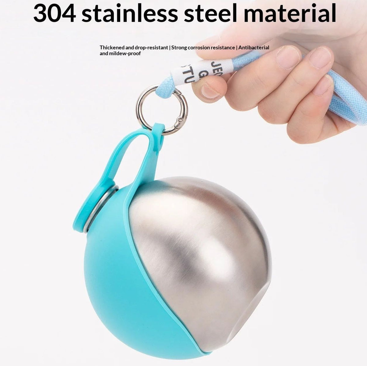 Botella para mascotas con recipiente plegable