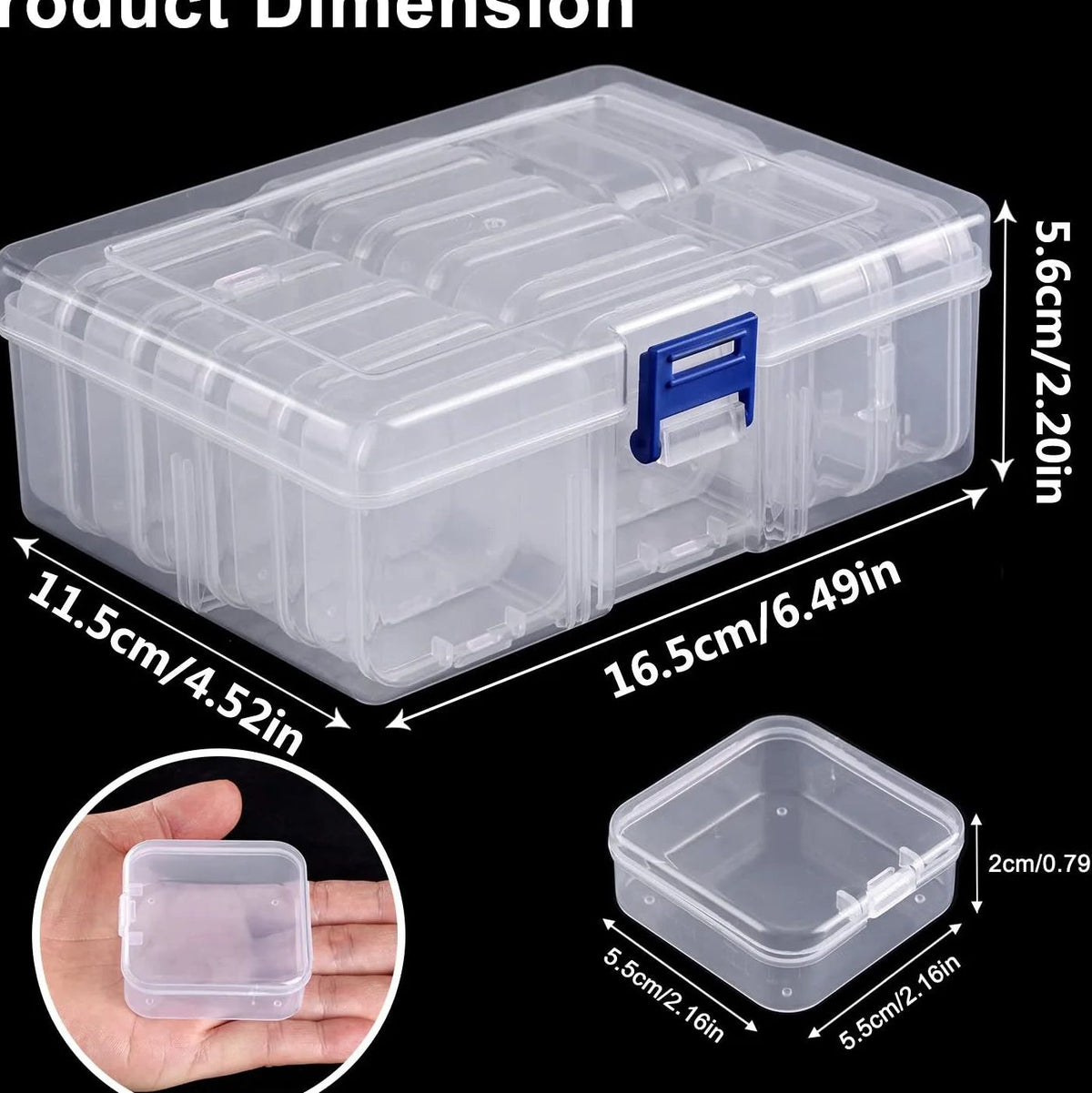 Caja dividida para clasificar piezas pequeñas