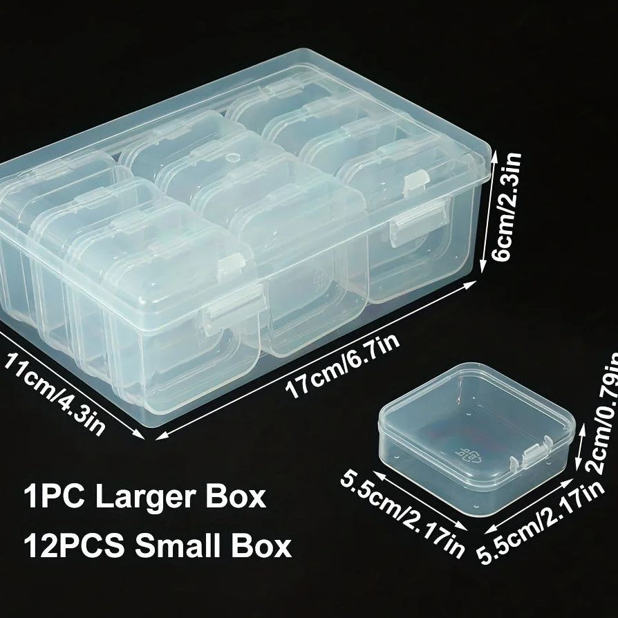 Caja dividida para clasificar piezas pequeñas