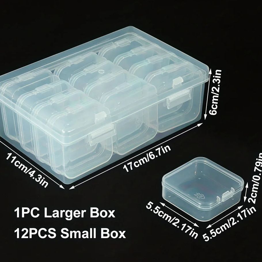 Caja dividida para clasificar piezas pequeñas