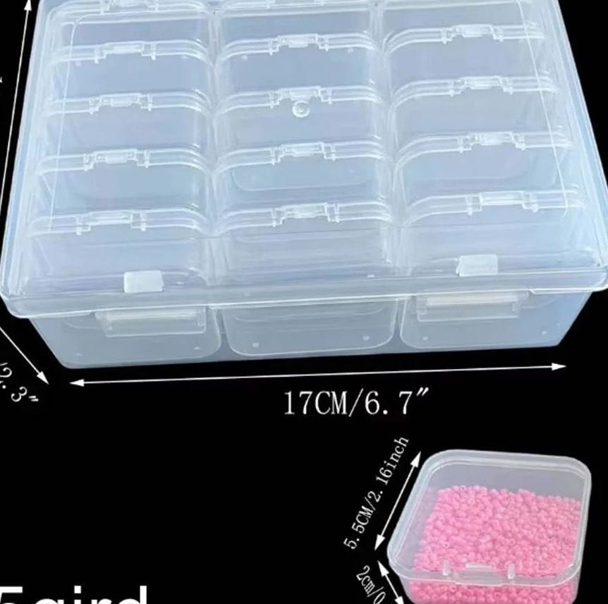 Caja dividida para clasificar piezas pequeñas