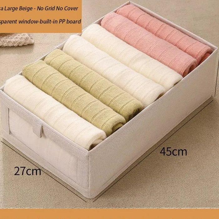 Contenedor de tela plegable para pantalones