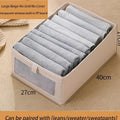 Contenedor de tela plegable para pantalones