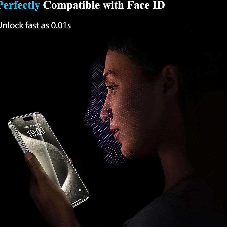 Cuatro protectores frontales de vidrio templado para celular