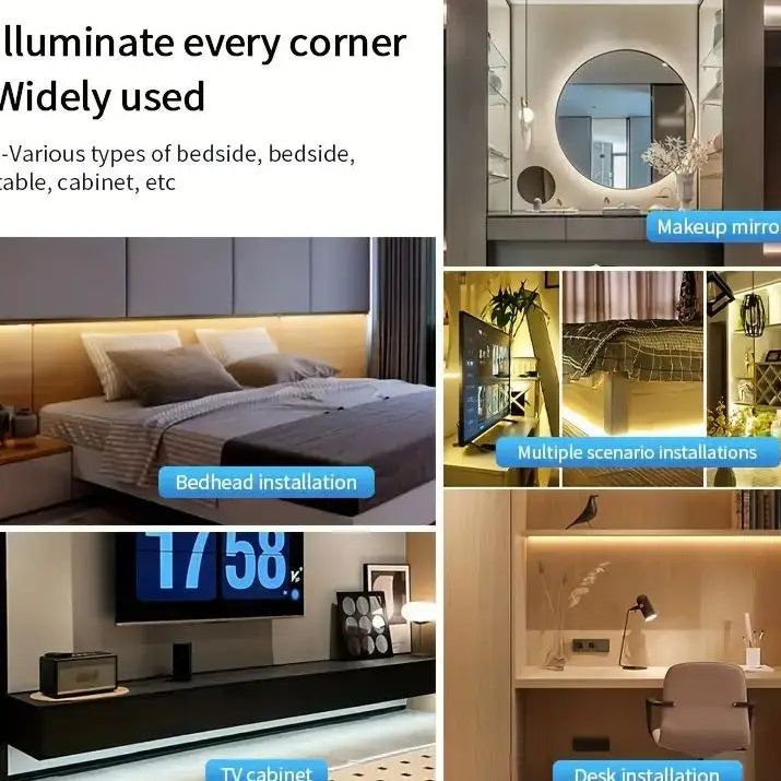 Iluminación LED adhesiva USB con regulación táctil