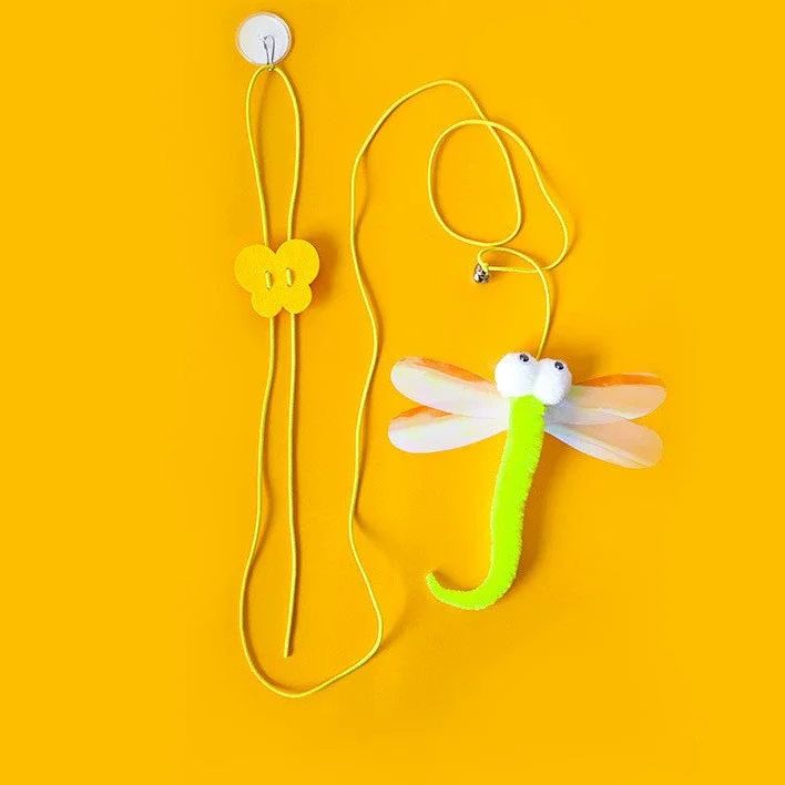 Juguete colgante con cuerda elástica para gatos