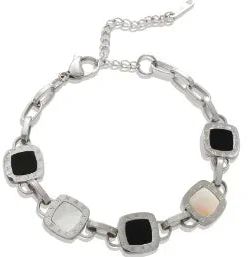 Pulsera ajustable con dije de corazón