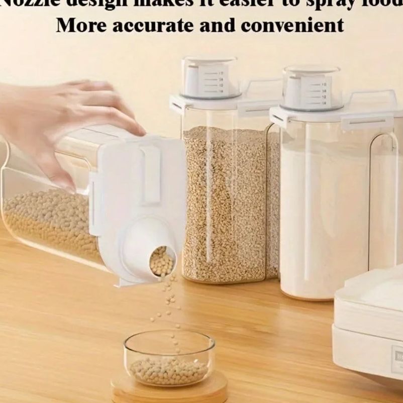 Recipiente apilable para alimentos secos de 2,5 litros