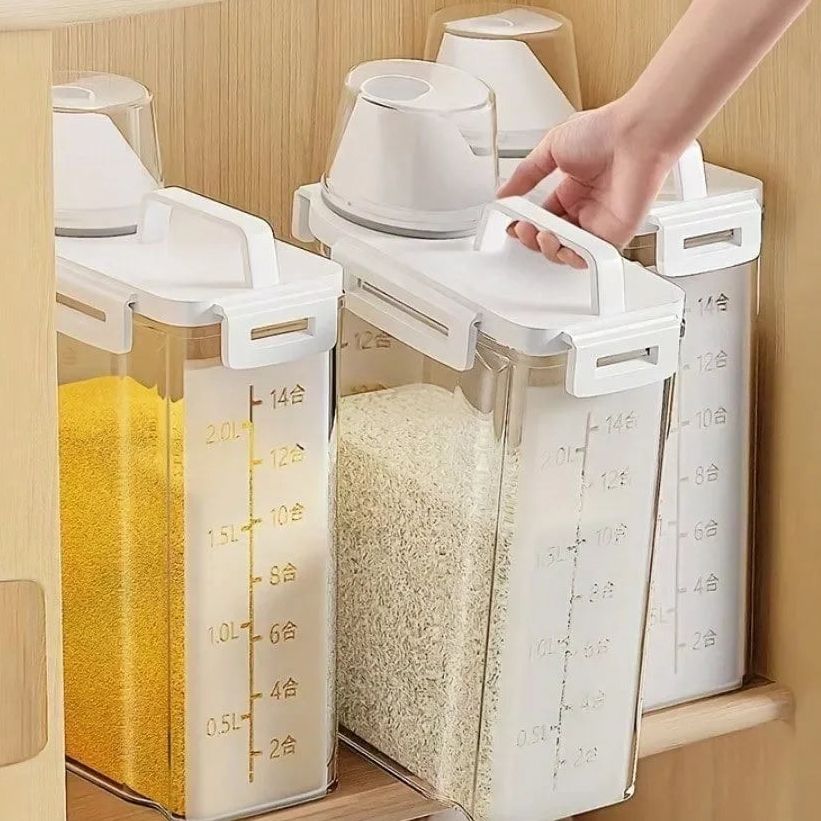 Recipiente apilable para alimentos secos de 2,5 litros