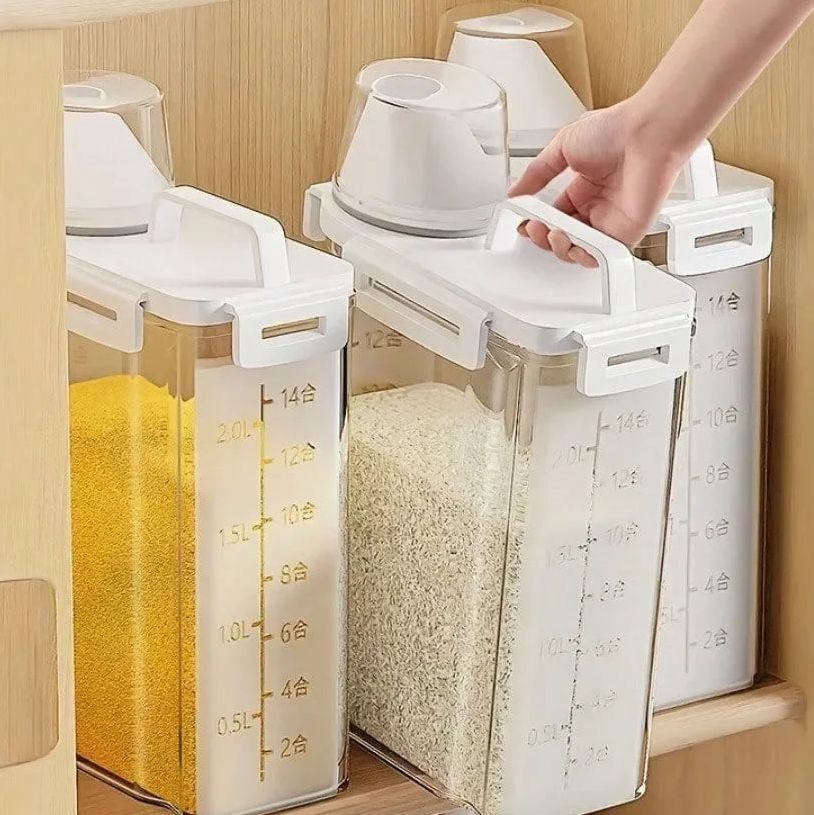 Recipiente apilable para alimentos secos de 2,5 litros