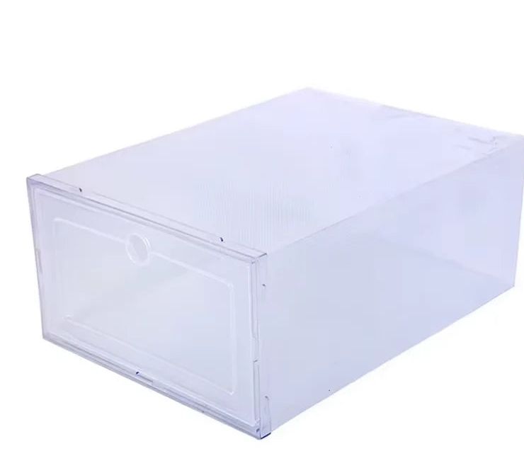 Seis cajas plegables para guardar y apilar calzado