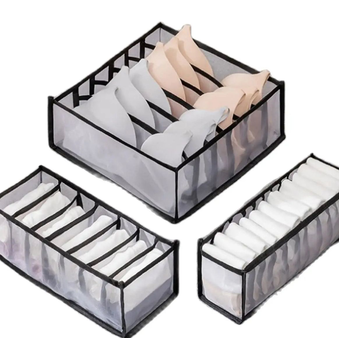 Separador plegable de cajón para prendas pequeñas