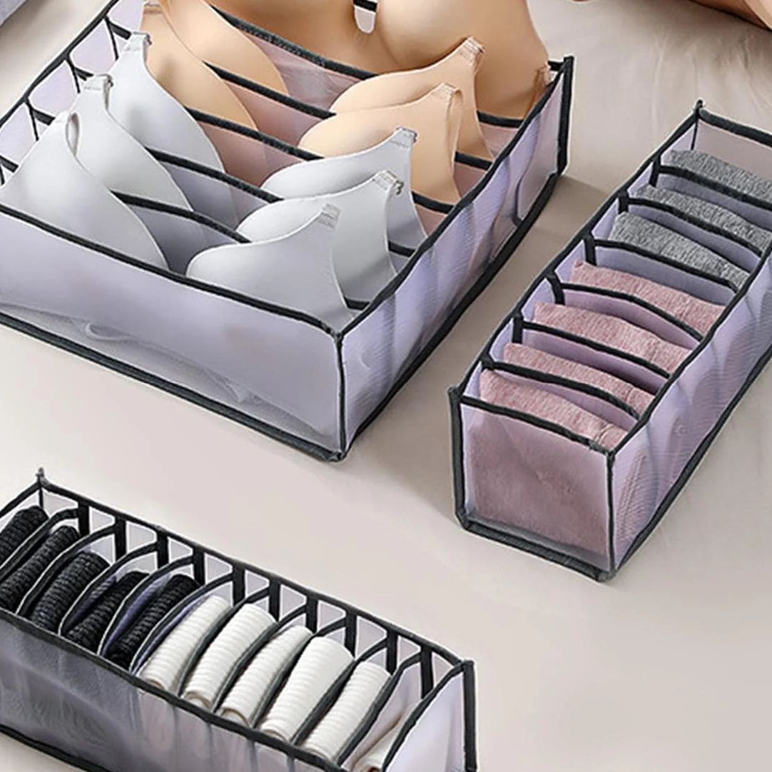 Separador plegable de cajón para prendas pequeñas