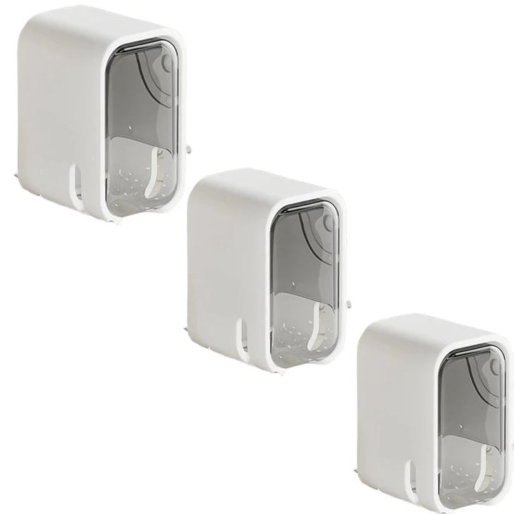 Soportes para cepillos con cubierta abatible